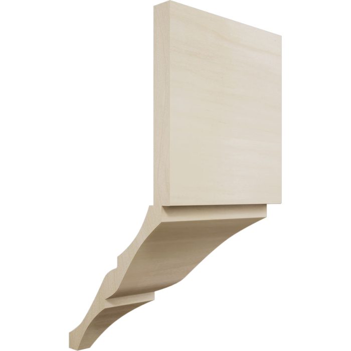 Ekena Millwork 3 5/8"W x 3 5/8"P x 7 1/2"H Americraft Solid Hardwood Stain Grade Universal Inside Crown Moulding Block for Profiles up to 4"H x 3 5/8"P - Image 52