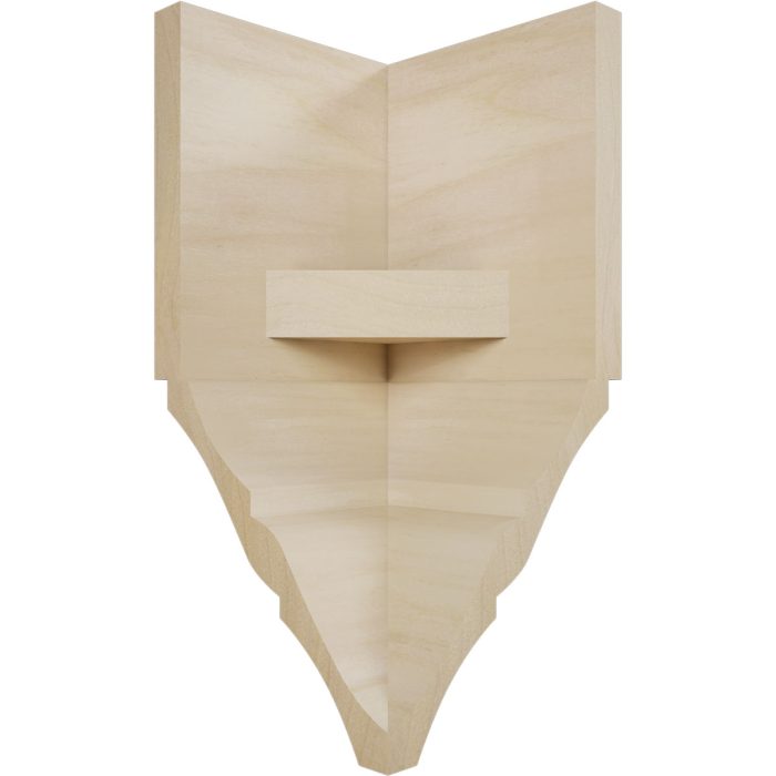 Ekena Millwork 3 5/8"W x 3 5/8"P x 7 1/2"H Americraft Solid Hardwood Stain Grade Universal Inside Crown Moulding Block for Profiles up to 4"H x 3 5/8"P - Image 53
