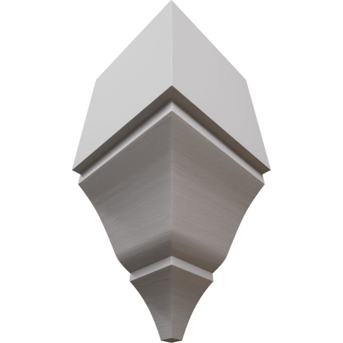 Ekena Millwork 3 5/8"W x 3 5/8"P x 7 1/2"H Americraft Solid Hardwood Stain Grade Universal Inside Crown Moulding Block for Profiles up to 4"H x 3 5/8"P - Image 60