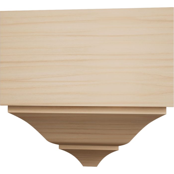 Ekena Millwork 3 5/8"P x 7 1/2"H x 7 1/4"W Americraft Solid Hardwood Stain Grade Universal Outside Crown Moulding Block for Profiles up to 4"H x 3 5/8"P - Image 3