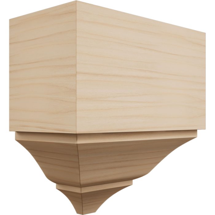 Ekena Millwork 3 5/8"P x 7 1/2"H x 7 1/4"W Americraft Solid Hardwood Stain Grade Universal Outside Crown Moulding Block for Profiles up to 4"H x 3 5/8"P - Image 4