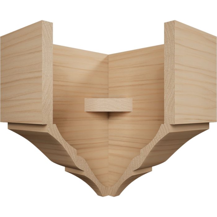 Ekena Millwork 3 5/8"P x 7 1/2"H x 7 1/4"W Americraft Solid Hardwood Stain Grade Universal Outside Crown Moulding Block for Profiles up to 4"H x 3 5/8"P - Image 5