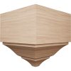 Americraft MOC04X04S2 Solid Stain Grade Outside Crown Moulding Block