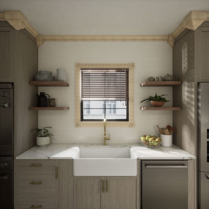 Ekena Millwork 3 5/8"P x 7 1/2"H x 7 1/4"W Americraft Solid Hardwood Stain Grade Universal Outside Crown Moulding Block for Profiles up to 4"H x 3 5/8"P - Image 29