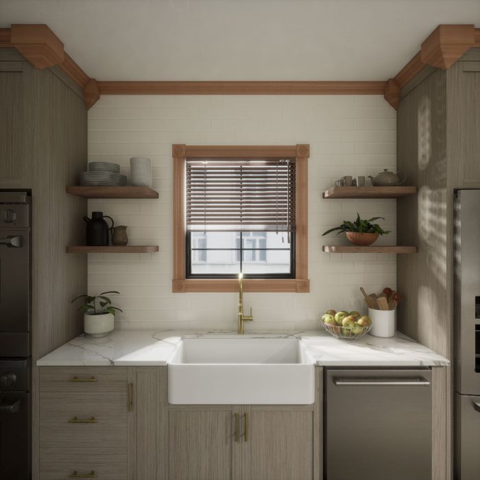 Ekena Millwork 3 5/8"P x 7 1/2"H x 7 1/4"W Americraft Solid Hardwood Stain Grade Universal Outside Crown Moulding Block for Profiles up to 4"H x 3 5/8"P - Image 36