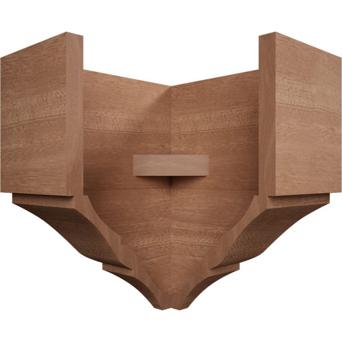 Ekena Millwork 3 5/8"P x 7 1/2"H x 7 1/4"W Americraft Solid Hardwood Stain Grade Universal Outside Crown Moulding Block for Profiles up to 4"H x 3 5/8"P - Image 40