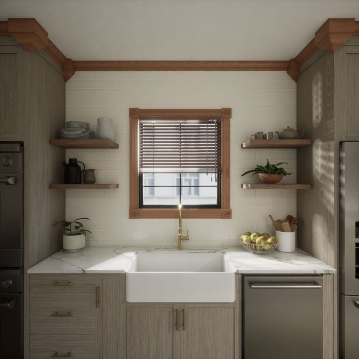 Ekena Millwork 3 5/8"P x 7 1/2"H x 7 1/4"W Americraft Solid Hardwood Stain Grade Universal Outside Crown Moulding Block for Profiles up to 4"H x 3 5/8"P - Image 43