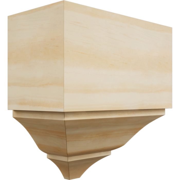 Ekena Millwork 3 5/8"P x 7 1/2"H x 7 1/4"W Americraft Solid Hardwood Stain Grade Universal Outside Crown Moulding Block for Profiles up to 4"H x 3 5/8"P - Image 46
