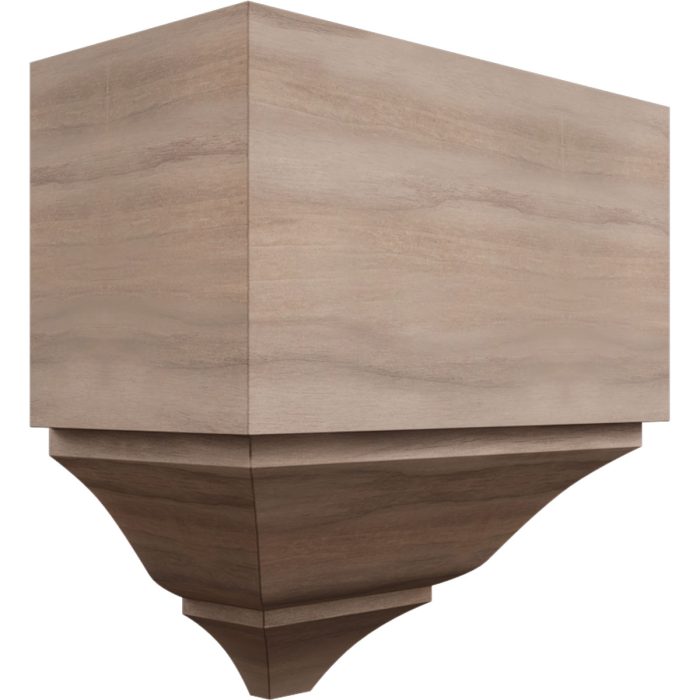 Ekena Millwork 3 5/8"P x 7 1/2"H x 7 1/4"W Americraft Solid Hardwood Stain Grade Universal Outside Crown Moulding Block for Profiles up to 4"H x 3 5/8"P - Image 53
