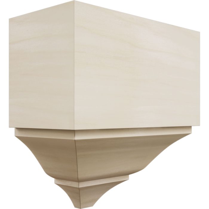 Ekena Millwork 3 5/8"P x 7 1/2"H x 7 1/4"W Americraft Solid Hardwood Stain Grade Universal Outside Crown Moulding Block for Profiles up to 4"H x 3 5/8"P - Image 60