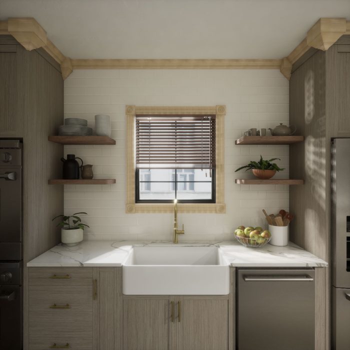 Ekena Millwork 3 5/8"P x 7 1/2"H x 7 1/4"W Americraft Solid Hardwood Stain Grade Universal Outside Crown Moulding Block for Profiles up to 4"H x 3 5/8"P - Image 64