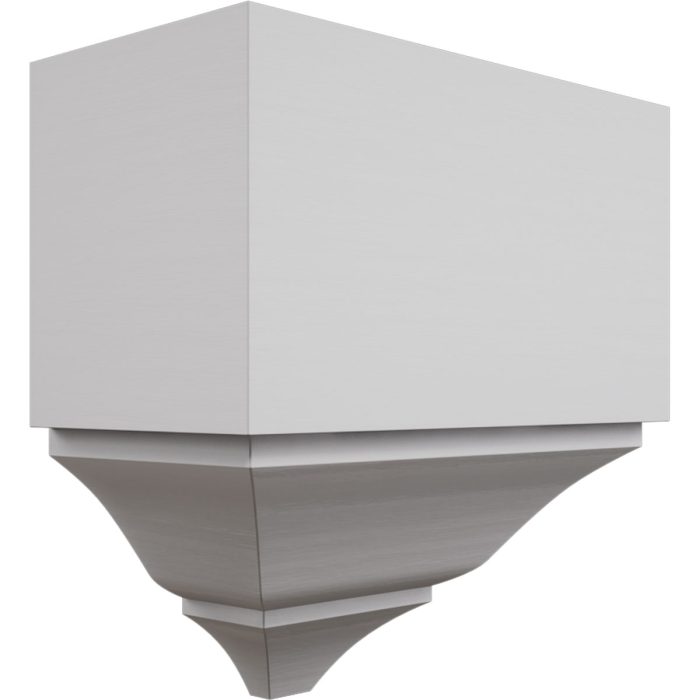 Ekena Millwork 3 5/8"P x 7 1/2"H x 7 1/4"W Americraft Solid Hardwood Stain Grade Universal Outside Crown Moulding Block for Profiles up to 4"H x 3 5/8"P - Image 67