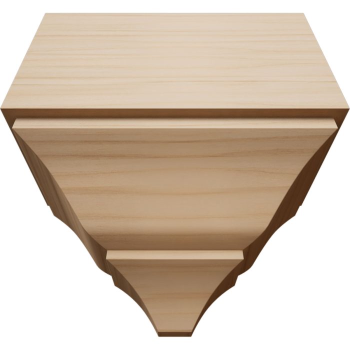Ekena Millwork 3 5/8"P x 7 1/4"W x 7 1/2"H Americraft Solid Hardwood Stain Grade Universal Mid Crown Moulding Coupler Block for Profiles up to 4"H x 3 5/8"P - Image 6