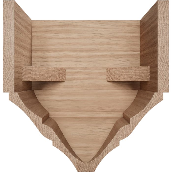 Ekena Millwork 3 5/8"P x 7 1/4"W x 7 1/2"H Americraft Solid Hardwood Stain Grade Universal Mid Crown Moulding Coupler Block for Profiles up to 4"H x 3 5/8"P - Image 11