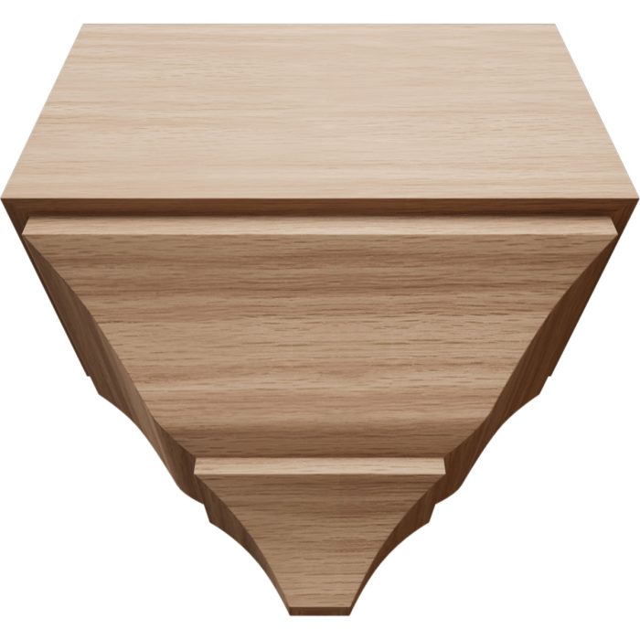 Ekena Millwork 3 5/8"P x 7 1/4"W x 7 1/2"H Americraft Solid Hardwood Stain Grade Universal Mid Crown Moulding Coupler Block for Profiles up to 4"H x 3 5/8"P - Image 12