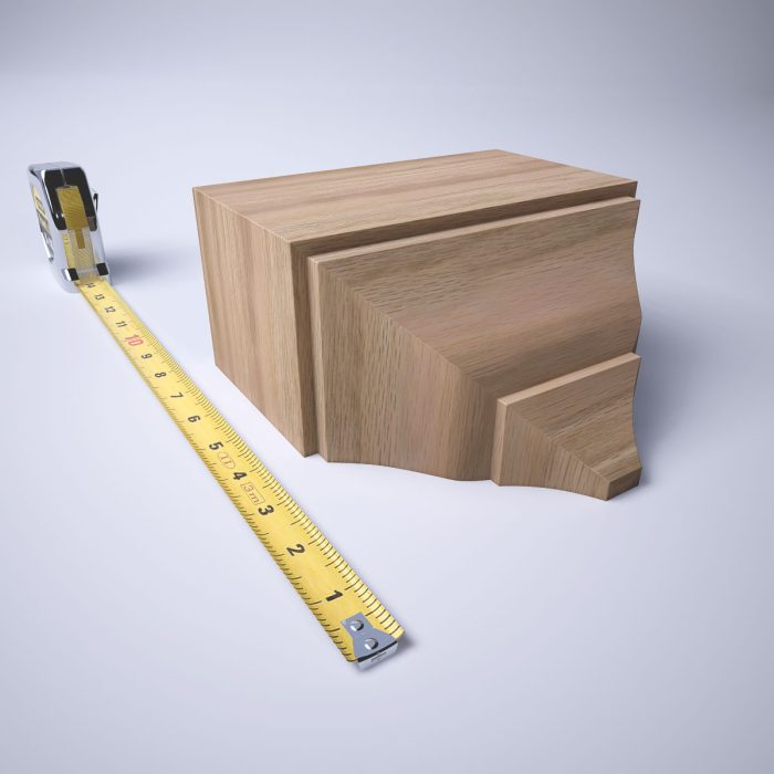 Ekena Millwork 3 5/8"P x 7 1/4"W x 7 1/2"H Americraft Solid Hardwood Stain Grade Universal Mid Crown Moulding Coupler Block for Profiles up to 4"H x 3 5/8"P - Image 19