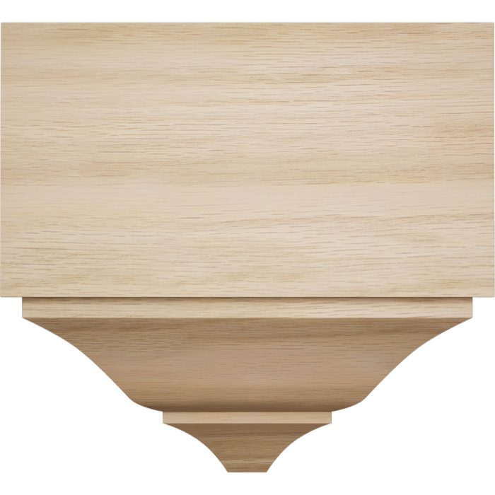 Ekena Millwork 3 5/8"P x 7 1/4"W x 7 1/2"H Americraft Solid Hardwood Stain Grade Universal Mid Crown Moulding Coupler Block for Profiles up to 4"H x 3 5/8"P - Image 14
