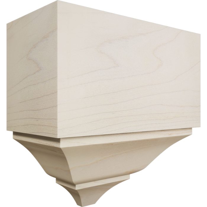 Ekena Millwork 3 5/8"P x 7 1/4"W x 7 1/2"H Americraft Solid Hardwood Stain Grade Universal Mid Crown Moulding Coupler Block for Profiles up to 4"H x 3 5/8"P - Image 21