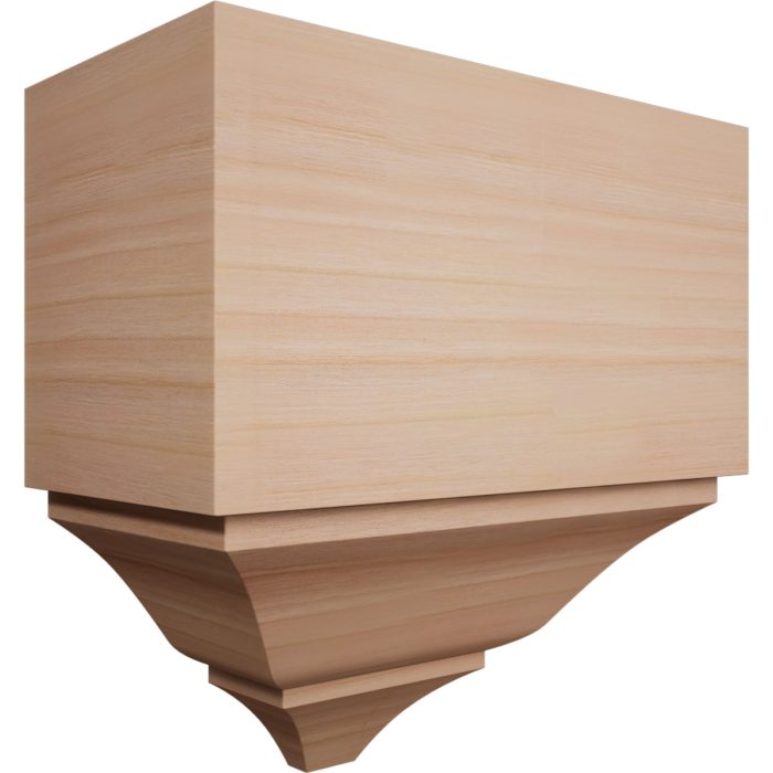Ekena Millwork 3 5/8"P x 7 1/4"W x 7 1/2"H Americraft Solid Hardwood Stain Grade Universal Mid Crown Moulding Coupler Block for Profiles up to 4"H x 3 5/8"P - Image 27