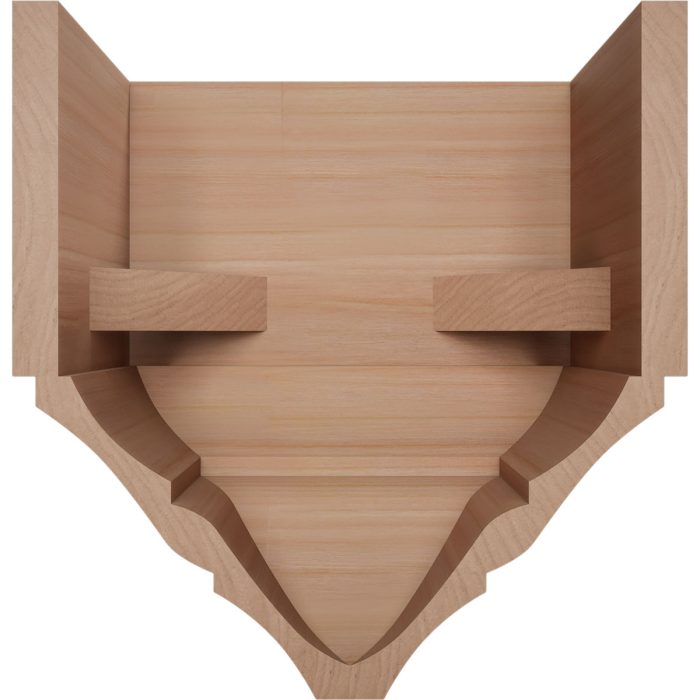 Ekena Millwork 3 5/8"P x 7 1/4"W x 7 1/2"H Americraft Solid Hardwood Stain Grade Universal Mid Crown Moulding Coupler Block for Profiles up to 4"H x 3 5/8"P - Image 29