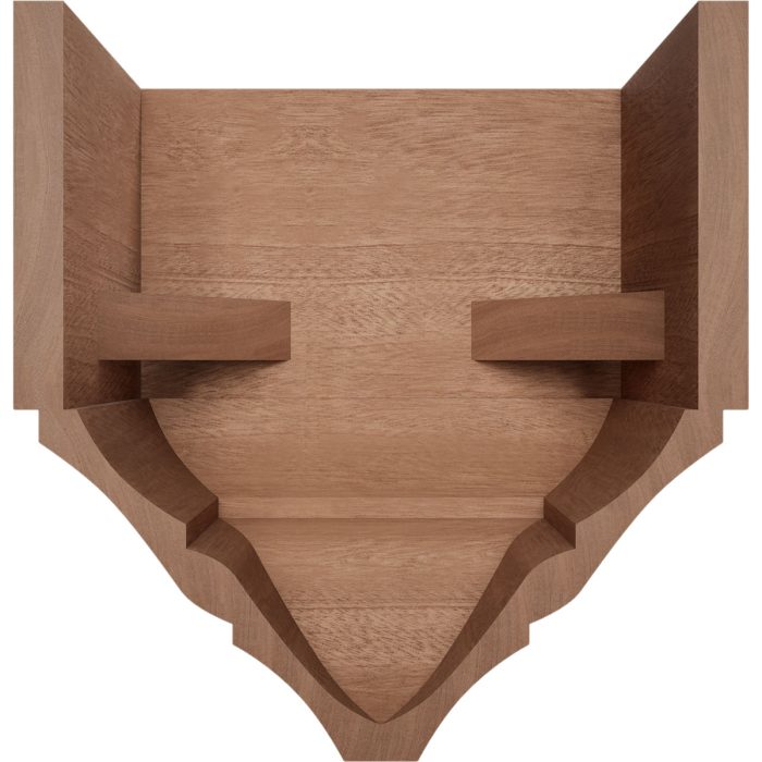 Ekena Millwork 3 5/8"P x 7 1/4"W x 7 1/2"H Americraft Solid Hardwood Stain Grade Universal Mid Crown Moulding Coupler Block for Profiles up to 4"H x 3 5/8"P - Image 35