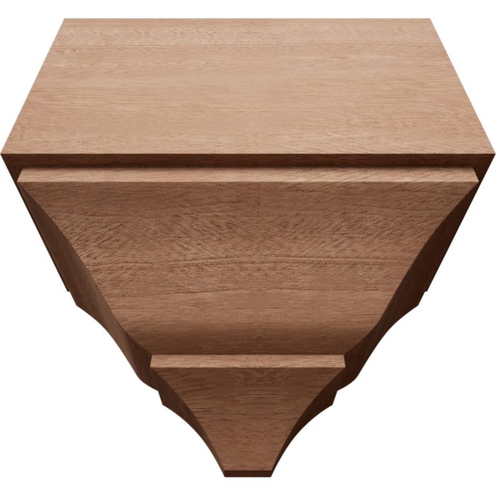 Ekena Millwork 3 5/8"P x 7 1/4"W x 7 1/2"H Americraft Solid Hardwood Stain Grade Universal Mid Crown Moulding Coupler Block for Profiles up to 4"H x 3 5/8"P - Image 36
