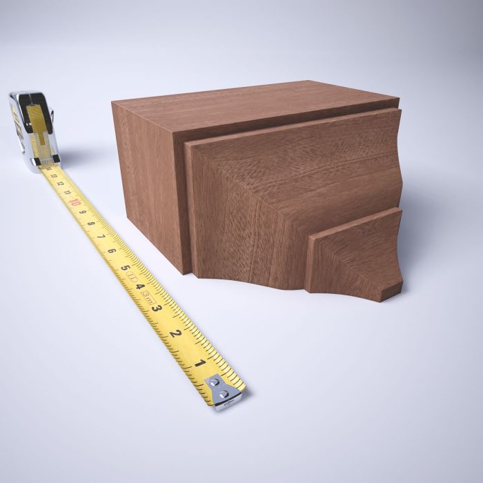 Ekena Millwork 3 5/8"P x 7 1/4"W x 7 1/2"H Americraft Solid Hardwood Stain Grade Universal Mid Crown Moulding Coupler Block for Profiles up to 4"H x 3 5/8"P - Image 37