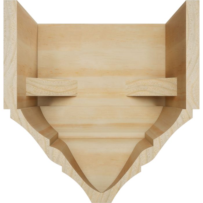 Ekena Millwork 3 5/8"P x 7 1/4"W x 7 1/2"H Americraft Solid Hardwood Stain Grade Universal Mid Crown Moulding Coupler Block for Profiles up to 4"H x 3 5/8"P - Image 41