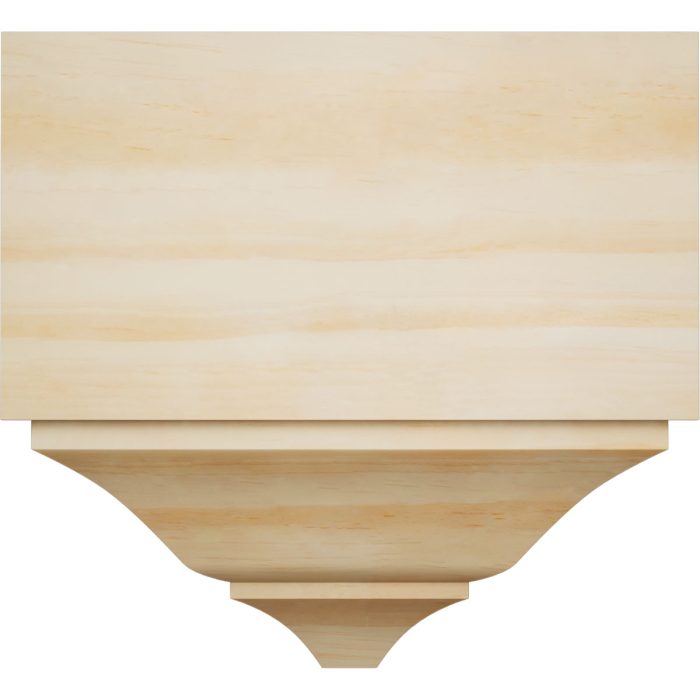 Ekena Millwork 3 5/8"P x 7 1/4"W x 7 1/2"H Americraft Solid Hardwood Stain Grade Universal Mid Crown Moulding Coupler Block for Profiles up to 4"H x 3 5/8"P - Image 38