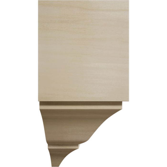 Ekena Millwork 3 5/8"P x 7 1/4"W x 7 1/2"H Americraft Solid Hardwood Stain Grade Universal Mid Crown Moulding Coupler Block for Profiles up to 4"H x 3 5/8"P - Image 52