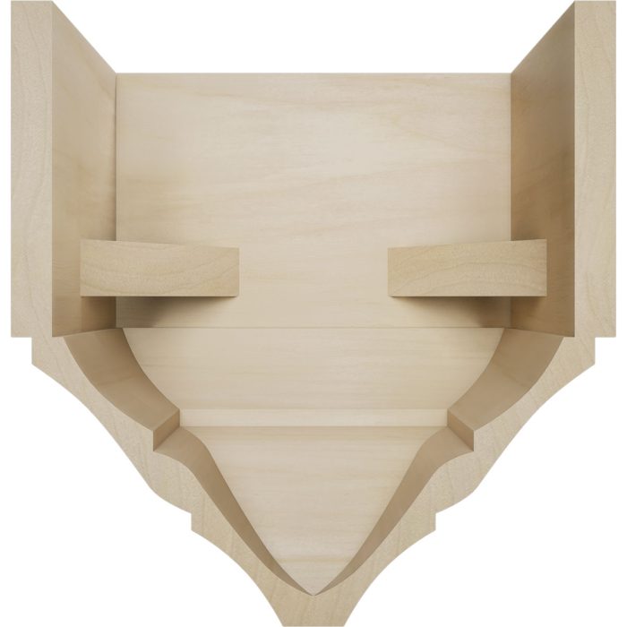 Ekena Millwork 3 5/8"P x 7 1/4"W x 7 1/2"H Americraft Solid Hardwood Stain Grade Universal Mid Crown Moulding Coupler Block for Profiles up to 4"H x 3 5/8"P - Image 53