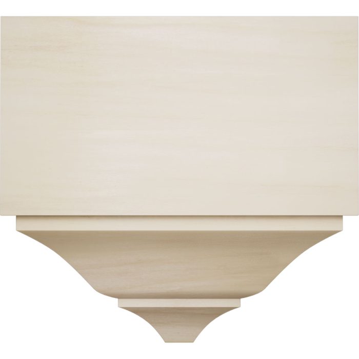 Ekena Millwork 3 5/8"P x 7 1/4"W x 7 1/2"H Americraft Solid Hardwood Stain Grade Universal Mid Crown Moulding Coupler Block for Profiles up to 4"H x 3 5/8"P - Image 50