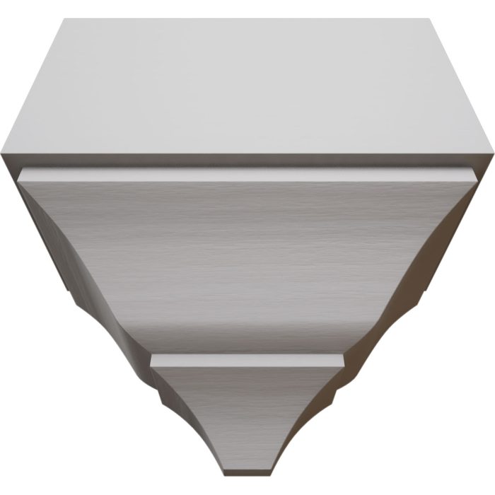 Ekena Millwork 3 5/8"P x 7 1/4"W x 7 1/2"H Americraft Solid Hardwood Stain Grade Universal Mid Crown Moulding Coupler Block for Profiles up to 4"H x 3 5/8"P - Image 60
