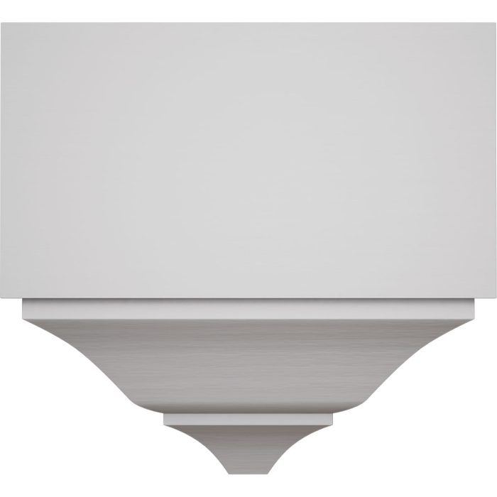Ekena Millwork 3 5/8"P x 7 1/4"W x 7 1/2"H Americraft Solid Hardwood Stain Grade Universal Mid Crown Moulding Coupler Block for Profiles up to 4"H x 3 5/8"P - Image 56