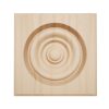 Americraft ROSS1 Solid Square Rosette Center Bullseye Decorative Edge
