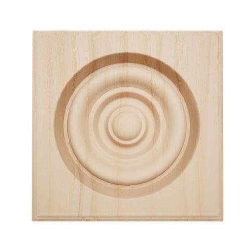 Americraft ROSS1 Solid Square Rosette Center Bullseye Decorative Edge