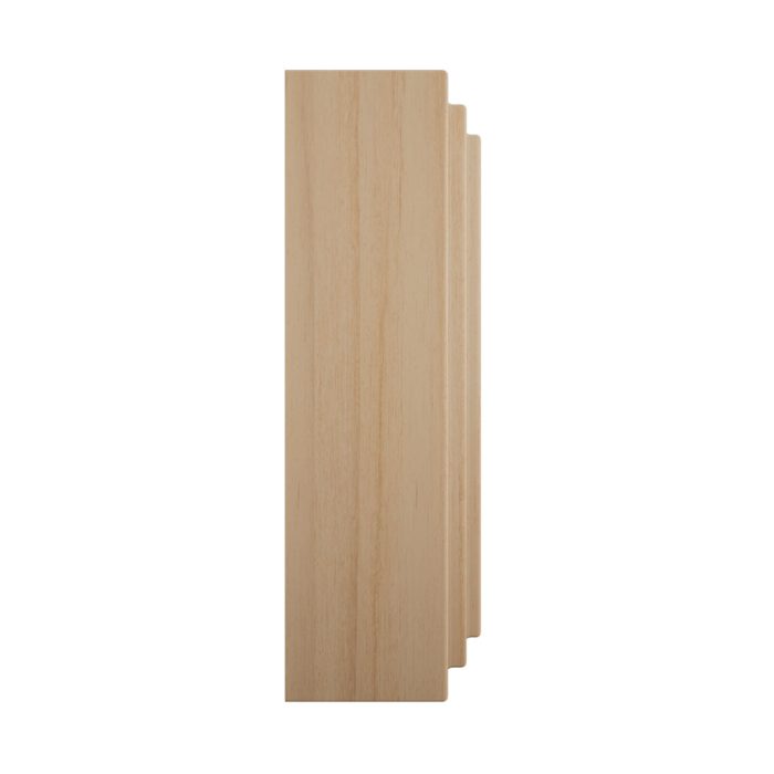 Ekena Millwork 3 1/2"W x 3 1/2"H x 7/8"P Americraft Solid Hardwood Stain Grade Square Rosette with Center Bullseye with Decorative Edge - Image 4