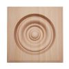 Americraft ROSS2 Solid Square Rosette Center Bullseye Decorative Edge