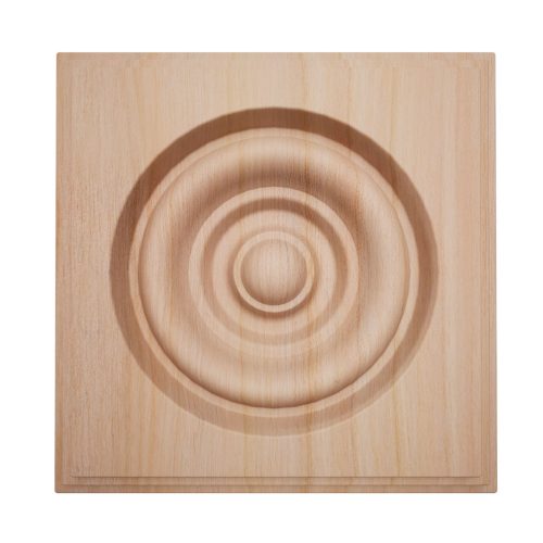 Americraft ROSS2 Solid Square Rosette Center Bullseye Decorative Edge