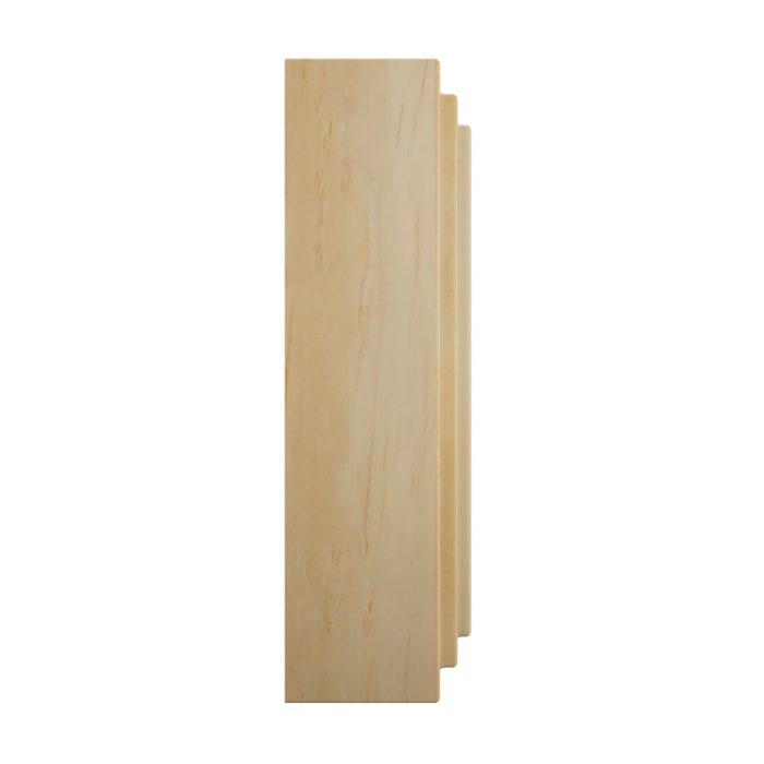 Ekena Millwork 3 3/4"W x 3 3/4"H x 1 1/8"P Americraft Solid Hardwood Stain Grade Square Rosette with Center Bullseye with Decorative Edge - Image 65