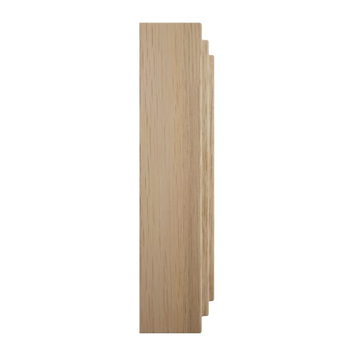 Ekena Millwork 4 1/2"W x 4 1/2"H x 1 1/8"P Americraft Solid Hardwood Stain Grade Square Rosette with Center Bullseye with Decorative Edge - Image 24