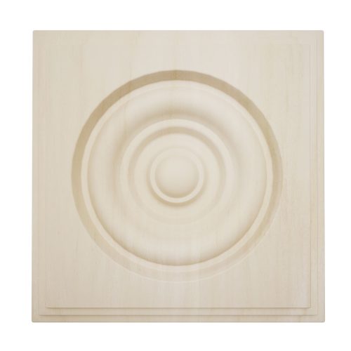 Americraft ROSS5 Solid Square Rosette Center Bullseye Decorative Edge