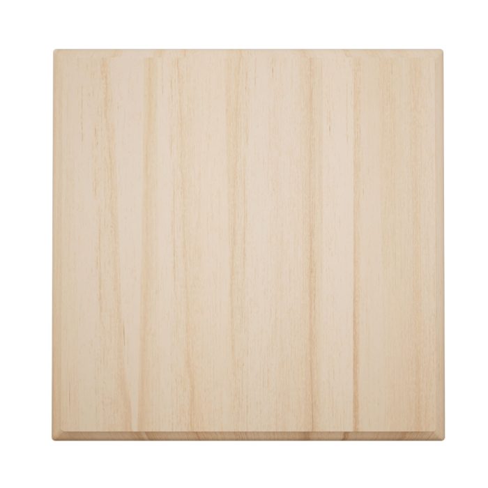 Ekena Millwork 2 1/2"W x 2 1/2"H x 7/8"P Americraft Solid Hardwood Stain Grade Standard Smooth Rosette with Decorative Edge - Image 2