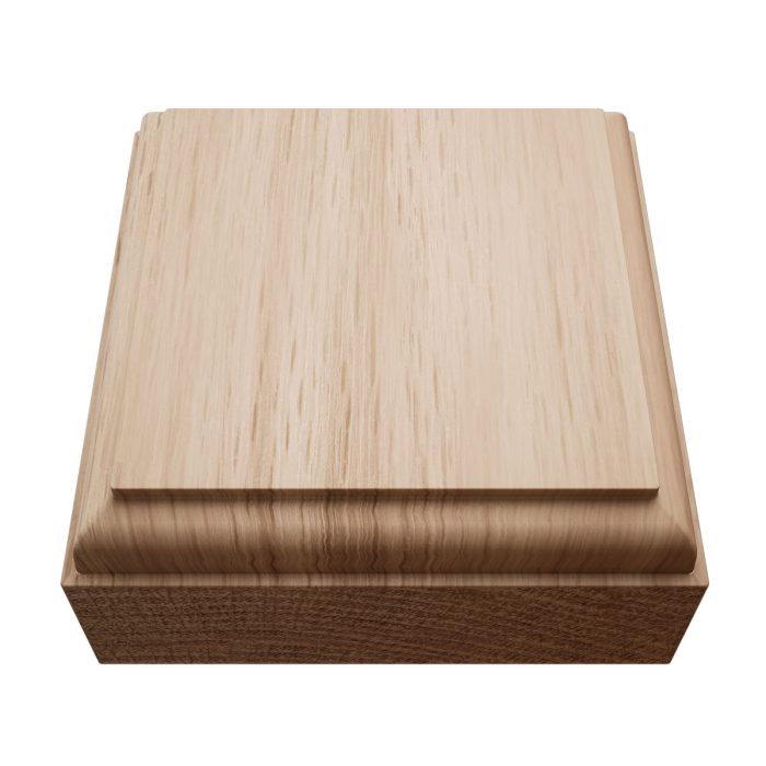 Ekena Millwork 2 1/2"W x 2 1/2"H x 7/8"P Americraft Solid Hardwood Stain Grade Standard Smooth Rosette with Decorative Edge - Image 16