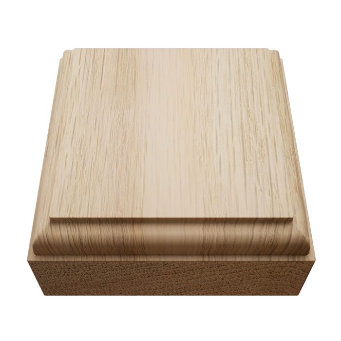 Ekena Millwork 2 1/2"W x 2 1/2"H x 7/8"P Americraft Solid Hardwood Stain Grade Standard Smooth Rosette with Decorative Edge - Image 26