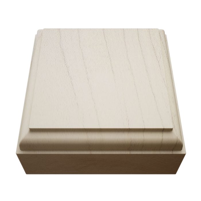 Ekena Millwork 2 1/2"W x 2 1/2"H x 7/8"P Americraft Solid Hardwood Stain Grade Standard Smooth Rosette with Decorative Edge - Image 36