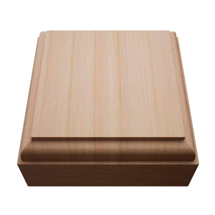 Ekena Millwork 2 1/2"W x 2 1/2"H x 7/8"P Americraft Solid Hardwood Stain Grade Standard Smooth Rosette with Decorative Edge - Image 46