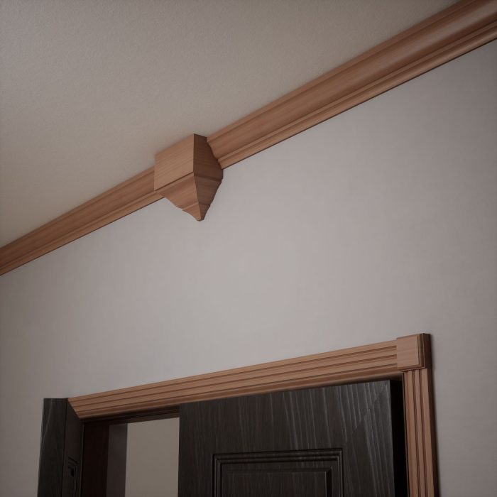 Ekena Millwork 2 1/2"W x 2 1/2"H x 7/8"P Americraft Solid Hardwood Stain Grade Standard Smooth Rosette with Decorative Edge - Image 50