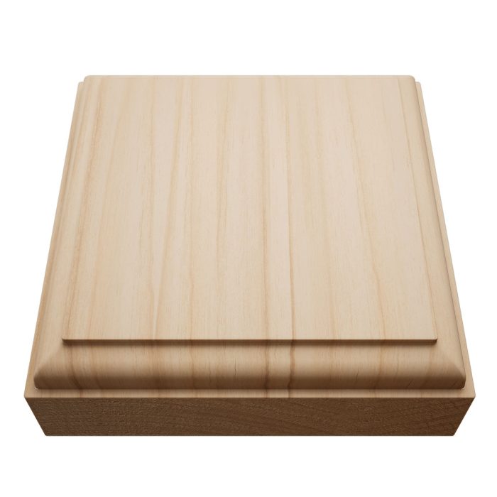 Ekena Millwork 3 1/2"W x 3 1/2"H x 7/8"P Americraft Solid Hardwood Stain Grade Standard Smooth Rosette with Decorative Edge - Image 6