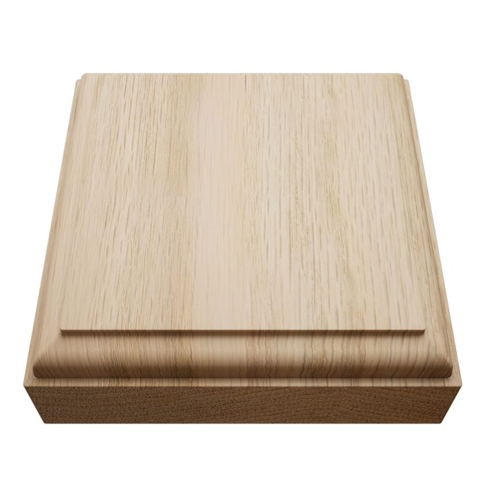 Ekena Millwork 3 1/2"W x 3 1/2"H x 7/8"P Americraft Solid Hardwood Stain Grade Standard Smooth Rosette with Decorative Edge - Image 26